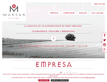 Tablet Screenshot of marsan.es
